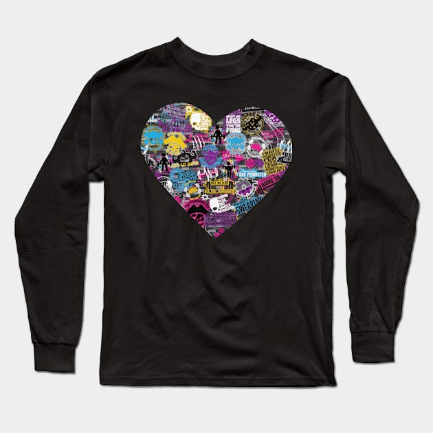 Powerlifting Graffiti Long Sleeve T-Shirt by Teamtsunami6